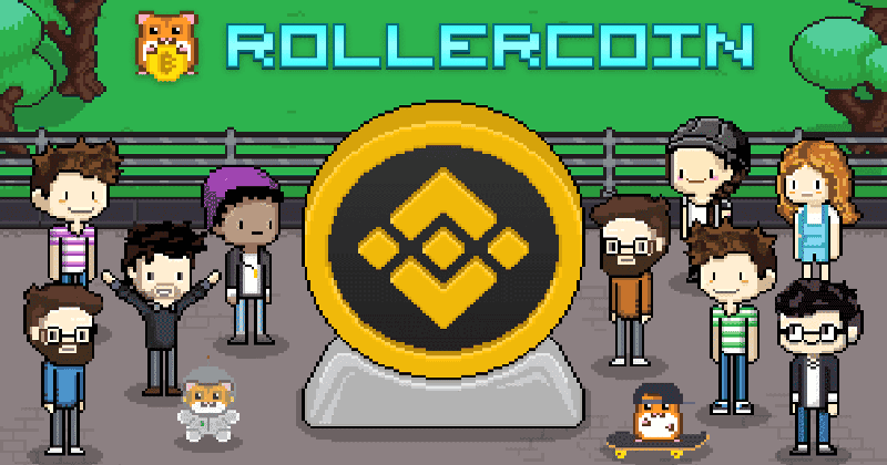 Rollercoin virtual mining game interface with crypto rewards
